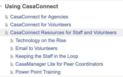 CasaConnect Resources for Staff and Volunteers
